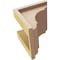 Ekena Millwork 6"W x 6"D x 6"H Wide Bryant Rough Cedar Woodgrain TimberThane Corbel, Primed Tan CORUR06X06X06BRYRCPR - alternate 2